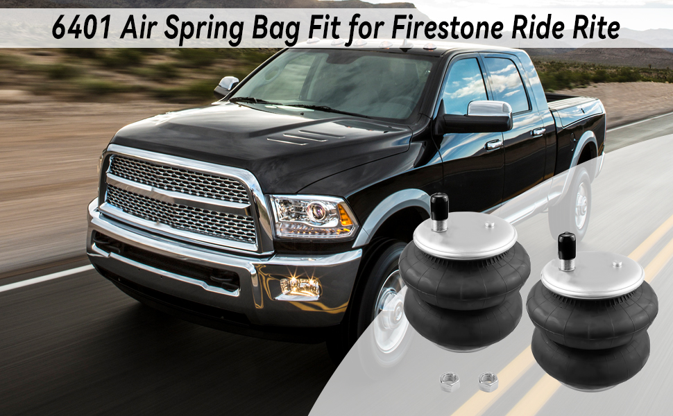 2 Pcs 6401 Air Spring Bag Compatible with Firestone Ride