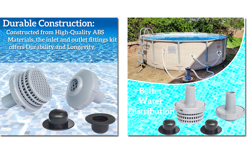 Sharutia Pool Inlet Strainer Water Jet Connector Kits