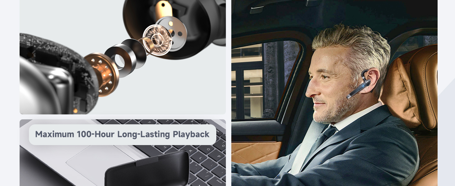 Maximum 100-Hour Long-Lasting Playback