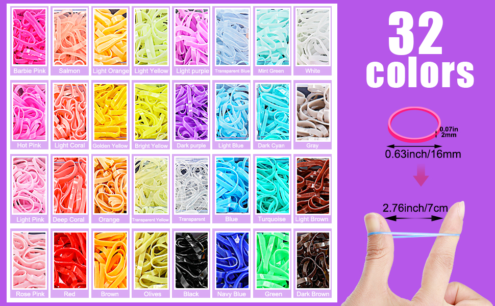  Elastic Hair Ties