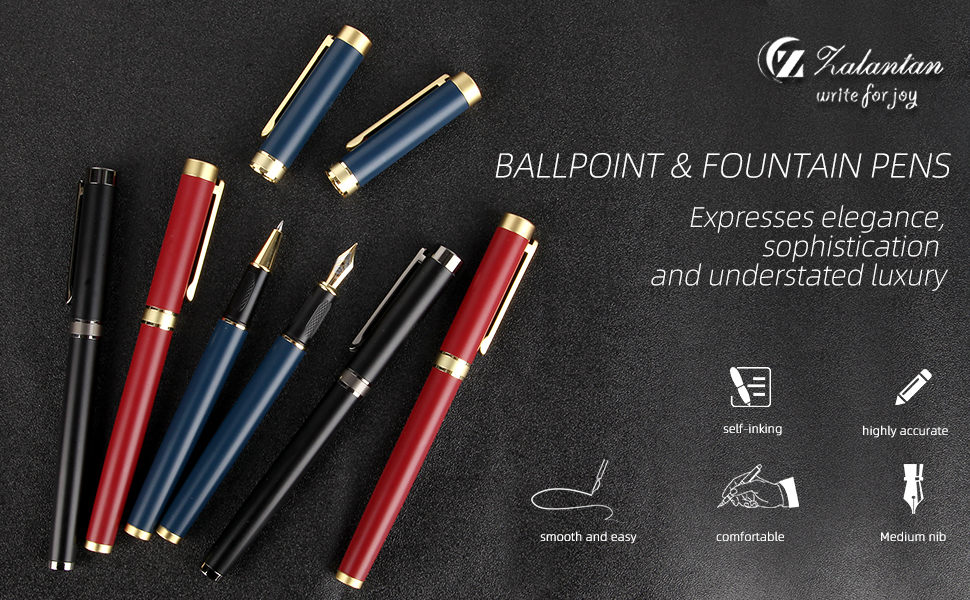 Zalantan Stunning luxury pen fancy pens nice pens for men pure copper heavy feel