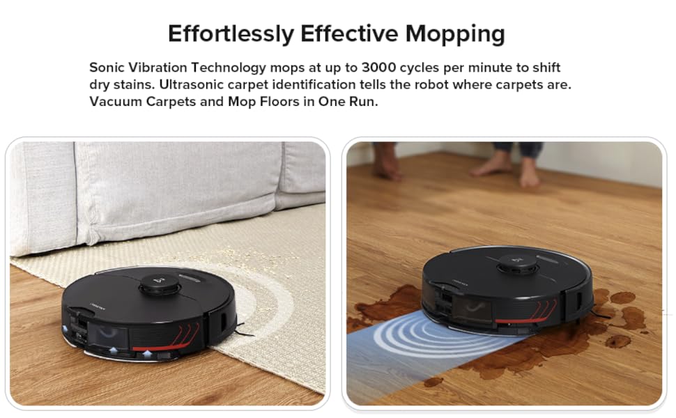 Roborock S7 MaxV Plus Robot Vacuum and Sonic Mop with AutoEmpty Dock, ReactiveAI 2.0 Obstacle
