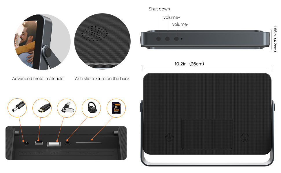 KODAK 10 Inch Digital Picture Frame WiFi Full HD IPS 1920 x 1200