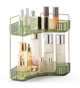 Dravina 2-Tier Makeup Organizer Storage Box | Vanity Tray for Cosmetics, Skincare Organizers, Sta...