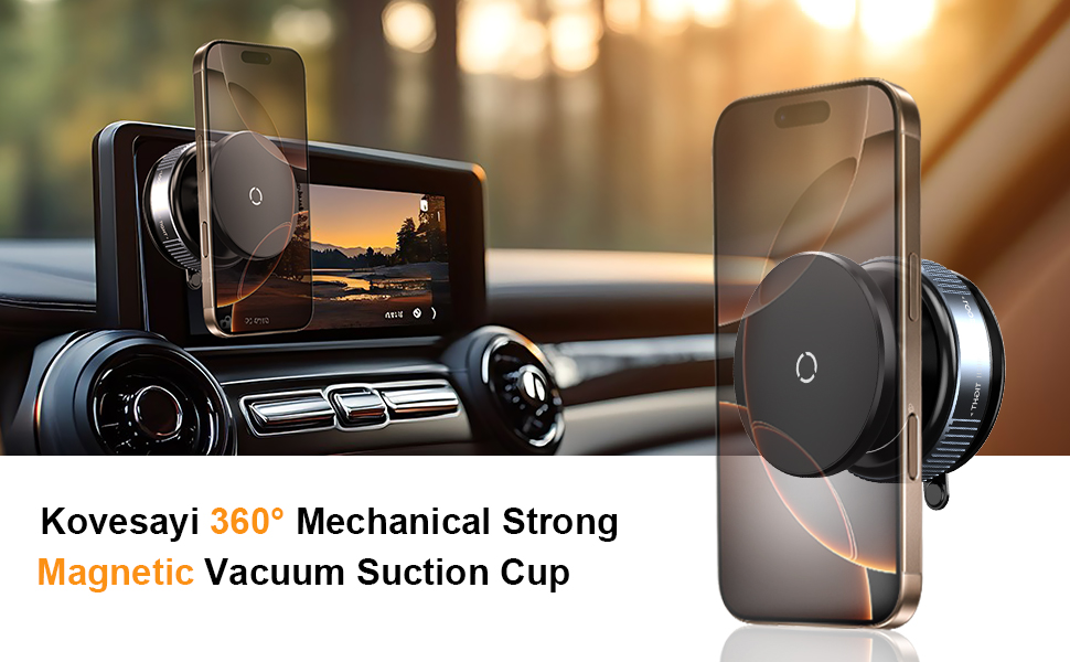 Vacuum Magnetic Suction Cup Phone Holder