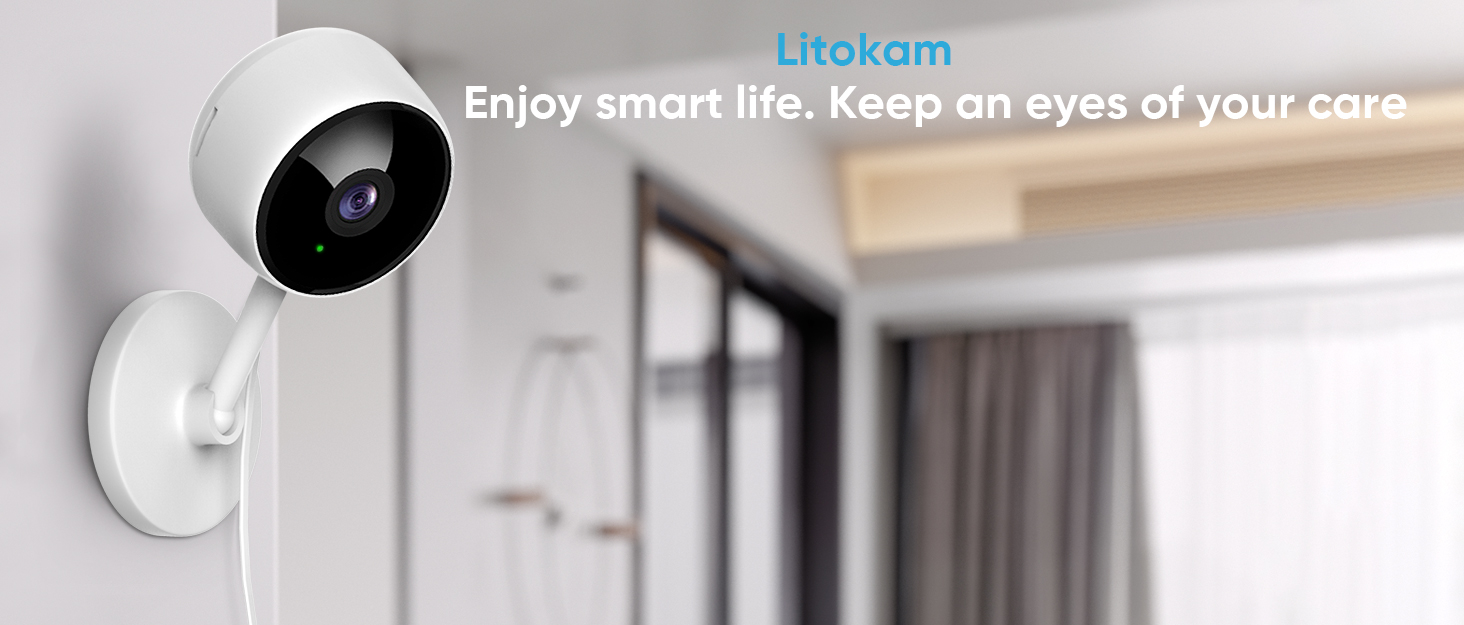 Little elf Indoor Security Camera, 1080P Home WiFi Wireless Camera with