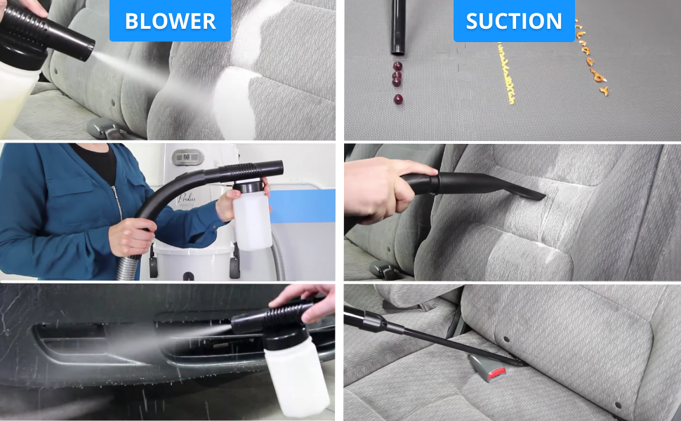 Prolux Professional Wet/Dry Garage Vacuum with Vehicle