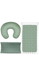 Green sage nursery bedding sets