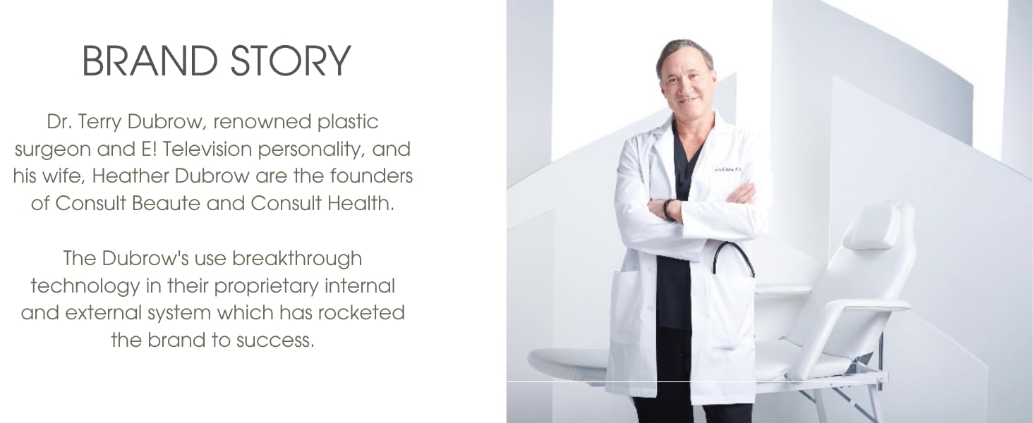 image of dr/. terry dubrow in white lab coat, he is the founder of Consult Beaute and Health