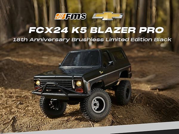 FMS FCX24 K5 BLAZER RTR ブラック 1/24 RC K5 Blazer RTR | High Detail & Performance