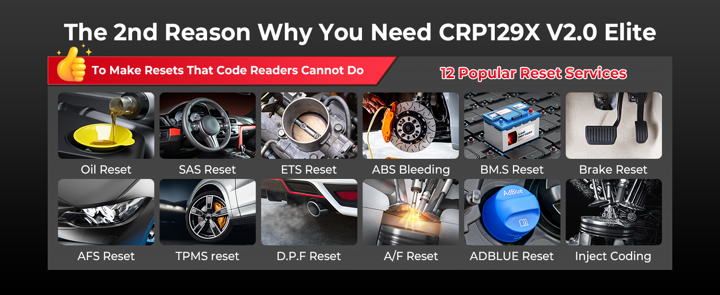 LAUNCH CRP129X V2.0 Elite OBD2 Scanner