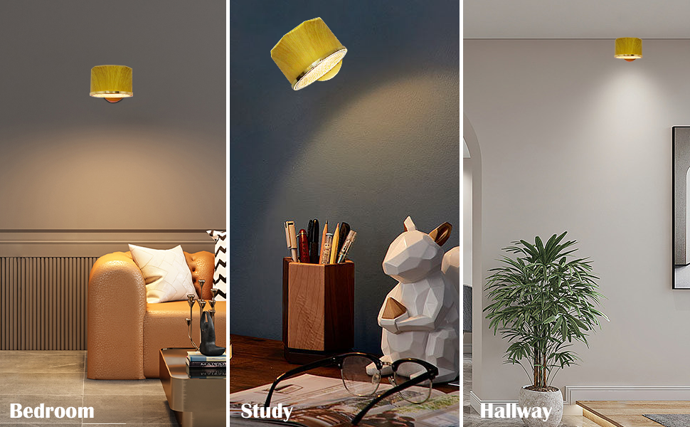 MLOQI Battery Wall Lights Indoor LED Rechargeable Wall Light Battery