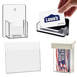 Single Pocket Wall Mount Business Card Displays
