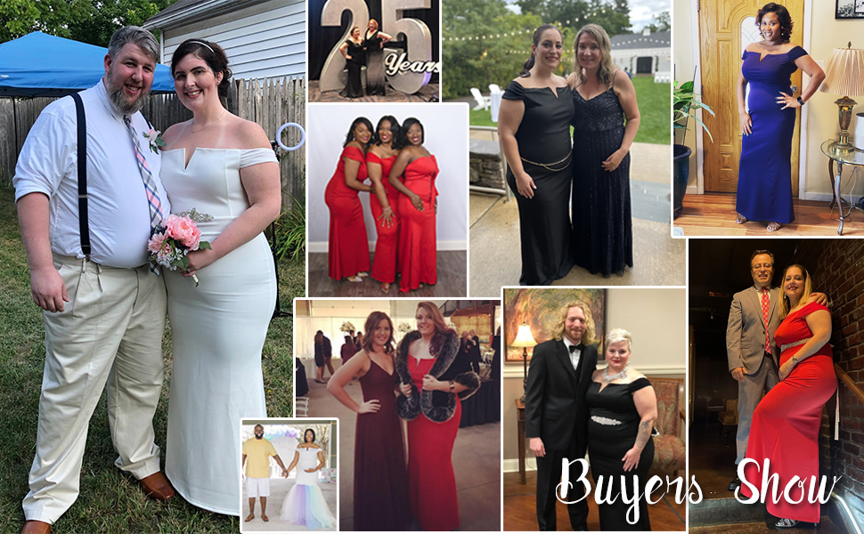 plus size evening party dress