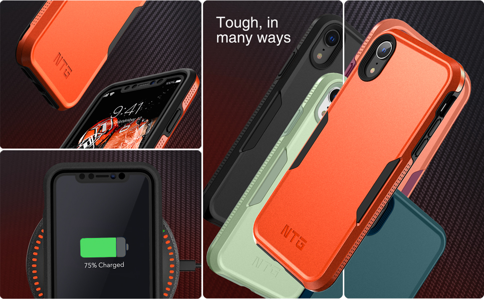 NTG Shockproof Designed for iPhone XR Case [2 Layer