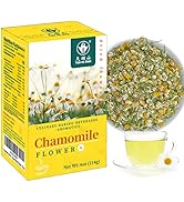 TIAN HU SHAN Chamomile Flowers Herbal Tea, Chamomile Tea Loose Leaf, Fresh and Sweet, Clean witho...