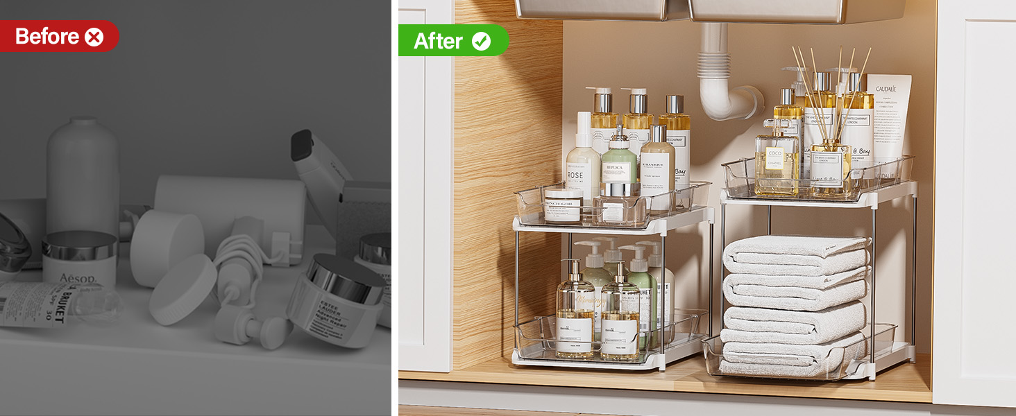 acrylic organizers and storage