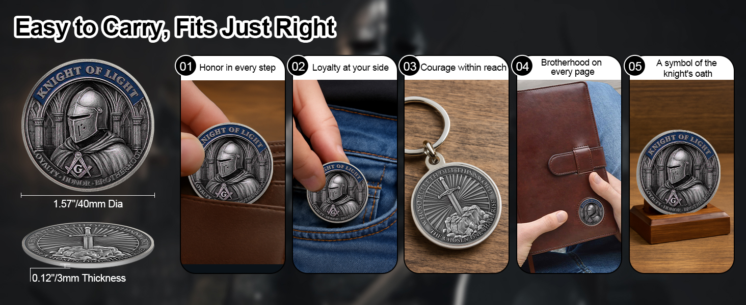 Knights Templar Challenge Coin