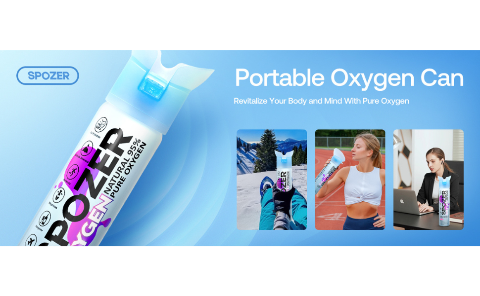 Amazon.com: SPOZER Portable Oxygen Can 95% Pure O2 10 Liter Oxygen - Best Oxygen Supplement For High Altitude