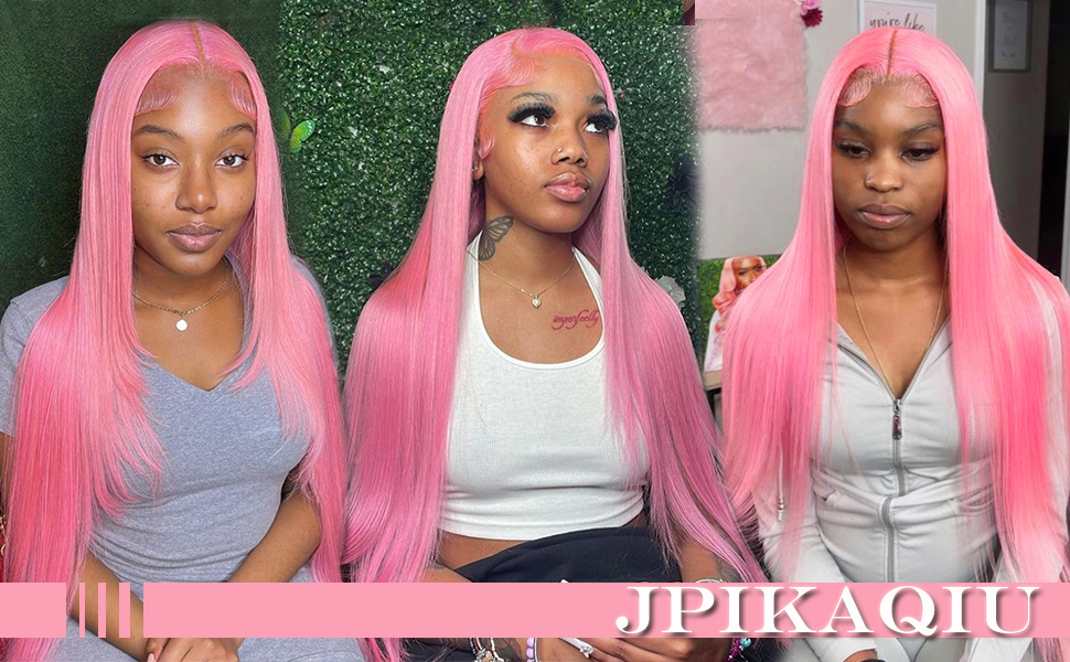 pink wig