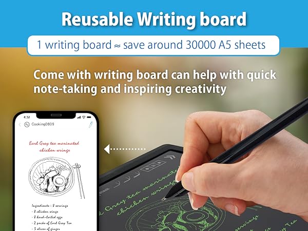 Writing tablet