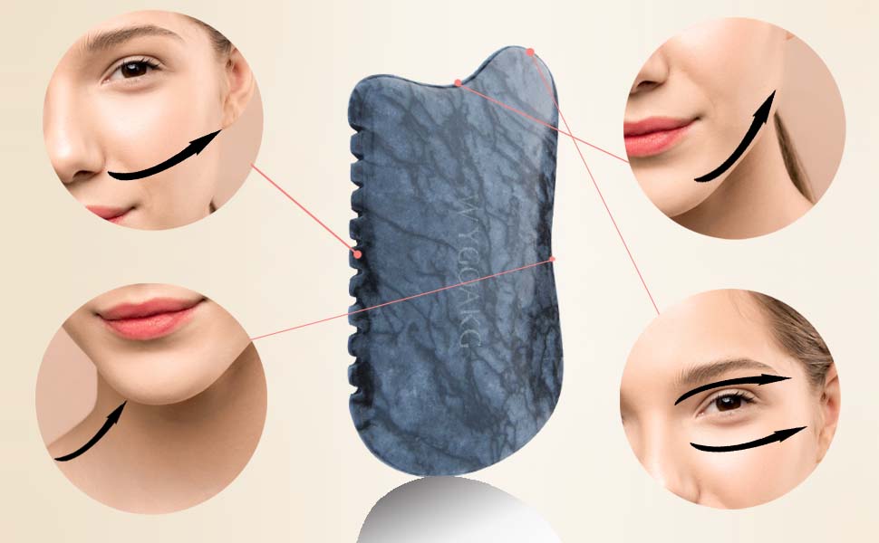 gua sha stones for face skin comb gua sha stone tool facial skin care products gua sha comb 