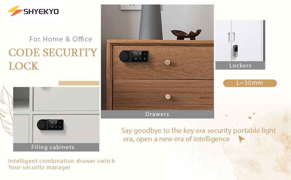 Code Security Lock,2 Locking Modes Electronic Lock,AntiPeeking