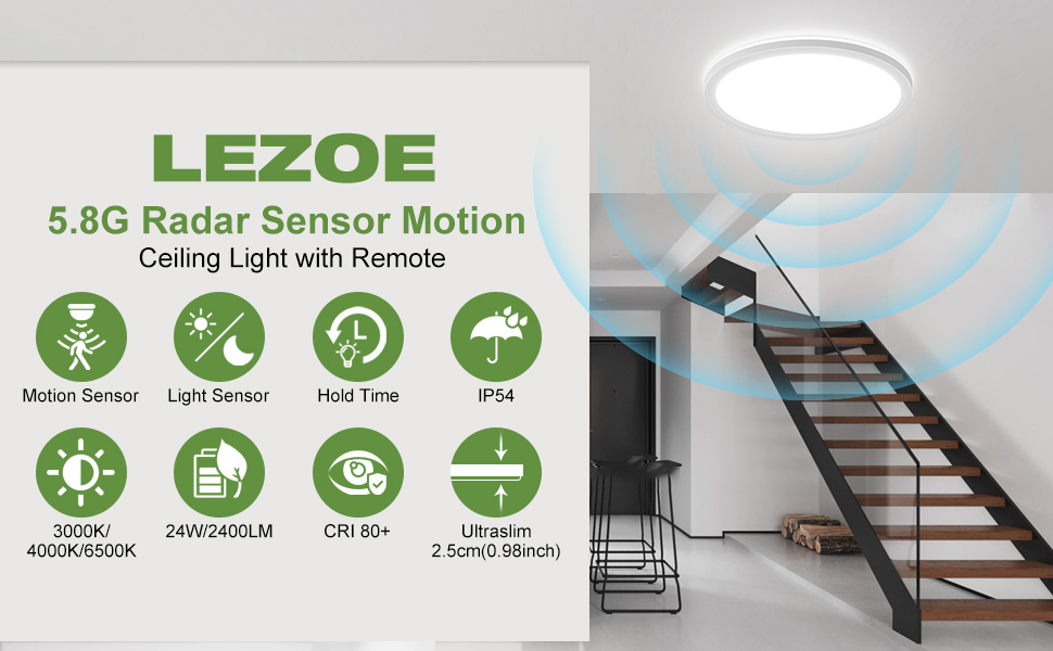 Motion Sensor Ceiling light