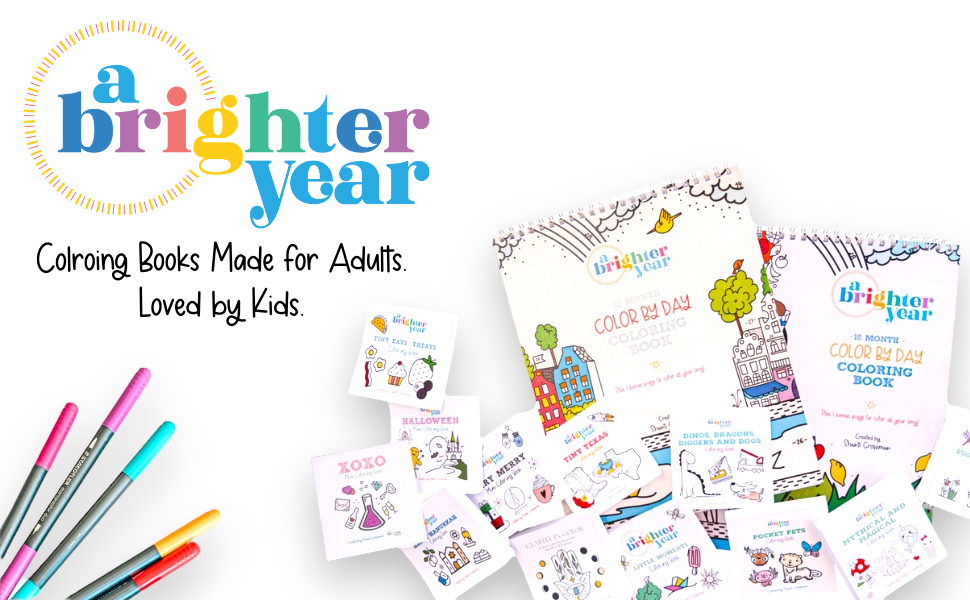 Amazon.com: A Brighter Year Tiny Eats + Treats Mini Coloring Book