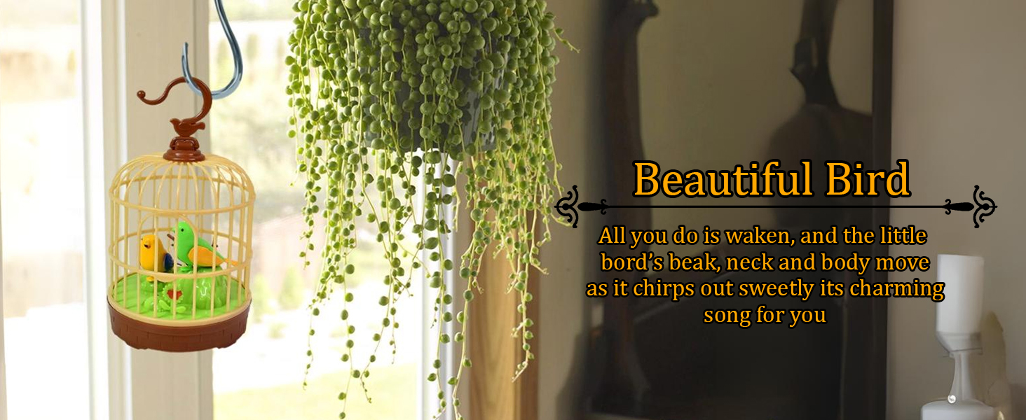 SPN-RECPP Singing Bird Toy  Chirping Bird Cage Toy  Fizzytech Bird Toy  Battery Operated Bird Toy