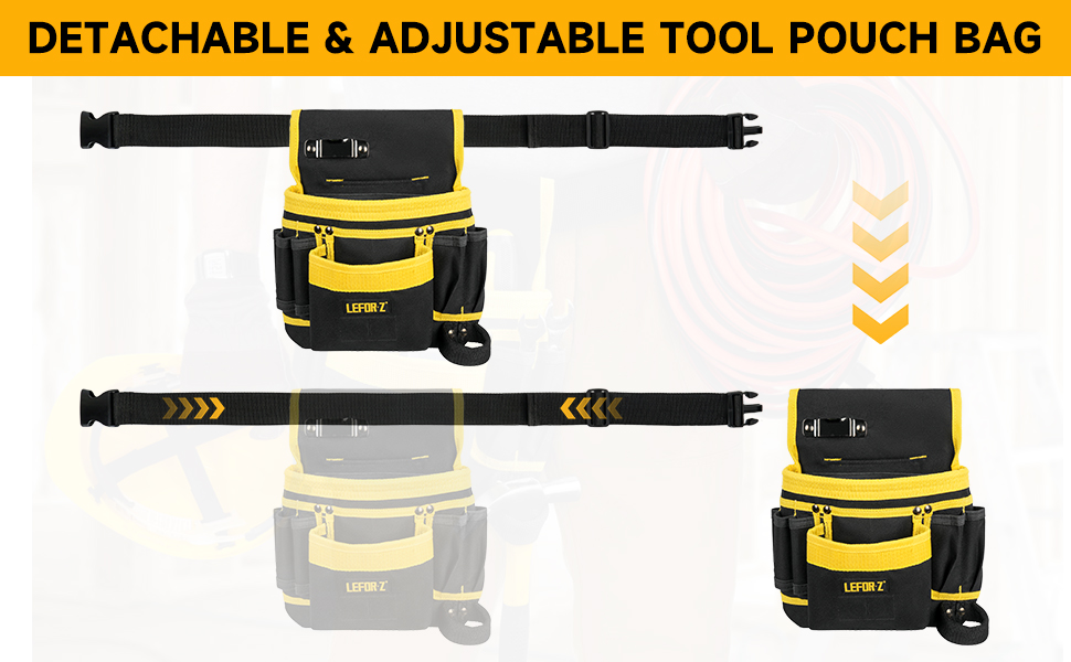 Magnetic Tool Pouch Belt