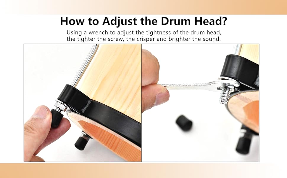 Softline Pro SPBNG Bongo Drum Set with Tuning Wrench Professional