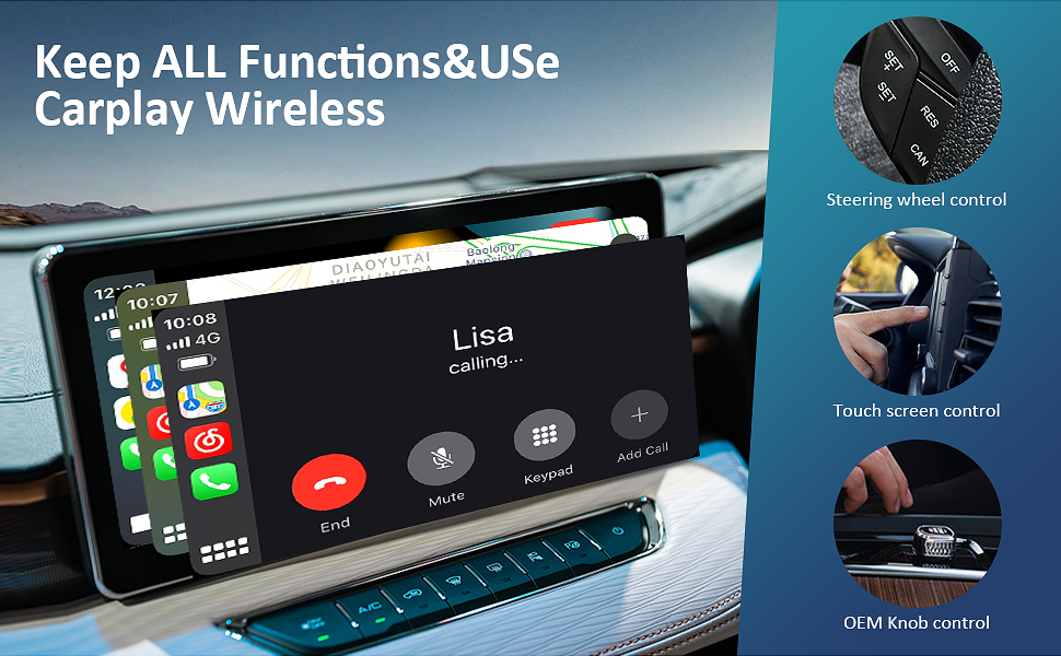 Wireless CarPlay Adapter Wireless Apple Carplay Dongle