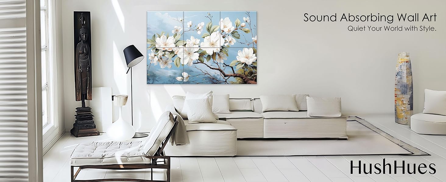  HushHues Art Acoustic Panels