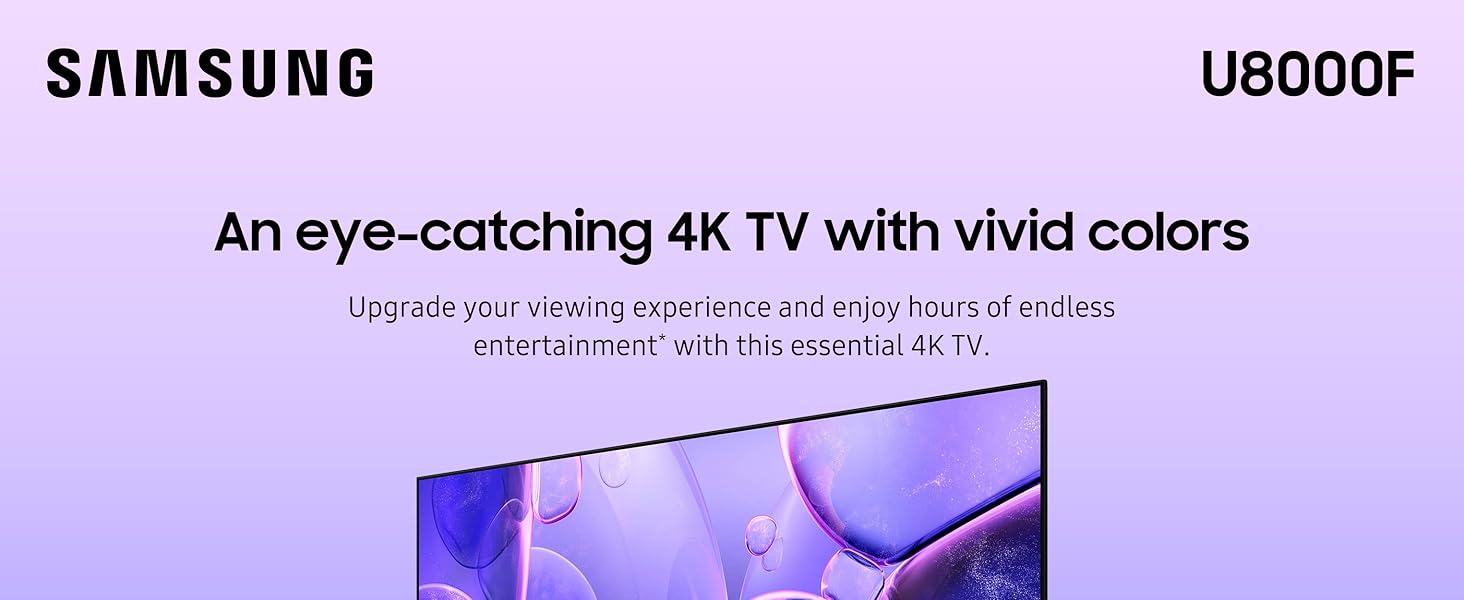 Samsung 50-Inch Class Crystal UHD U8000F 4K Smart TV (2025 Model)