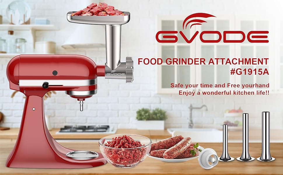 Metal Food Grinder Attachment for KitchenAid Stand Mixers