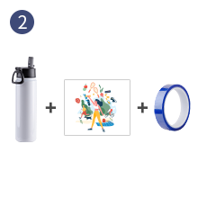 sublimation water bottle,sublimation water bottle with lid and straw,thermal tape,sublimation bottle