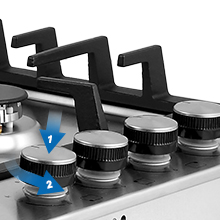 Plaque De Cuisson à Gaz 4 Foyers, Encastrable, Gaz Naturel/Propane, Acier Inoxydable, 8000W Thermomate GHSS604 18 table de cuisson à gaz