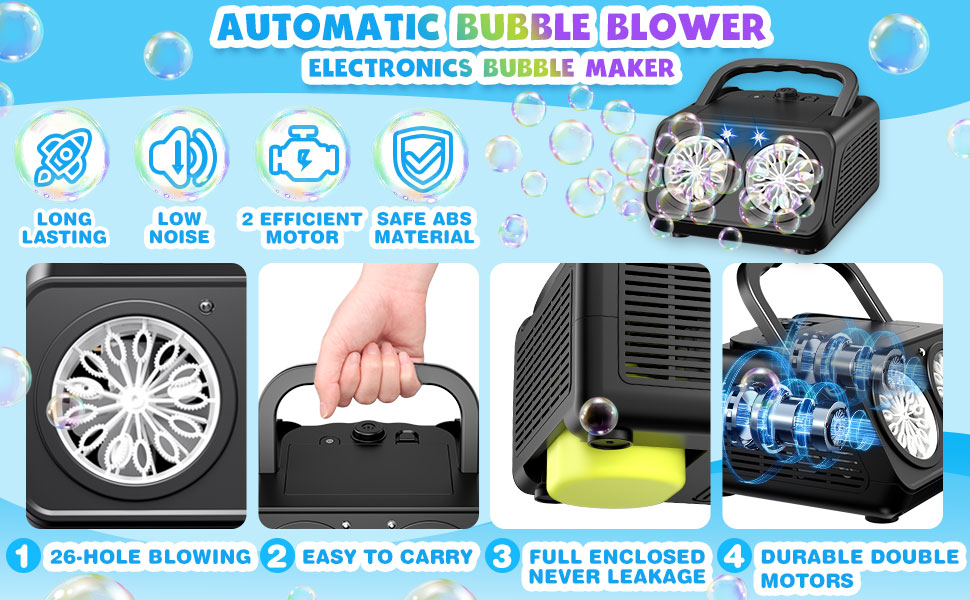 battery bubble machine parties