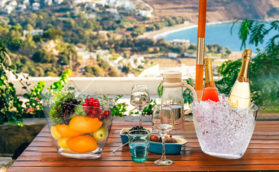 2 Pack Ice Buckets for Parties