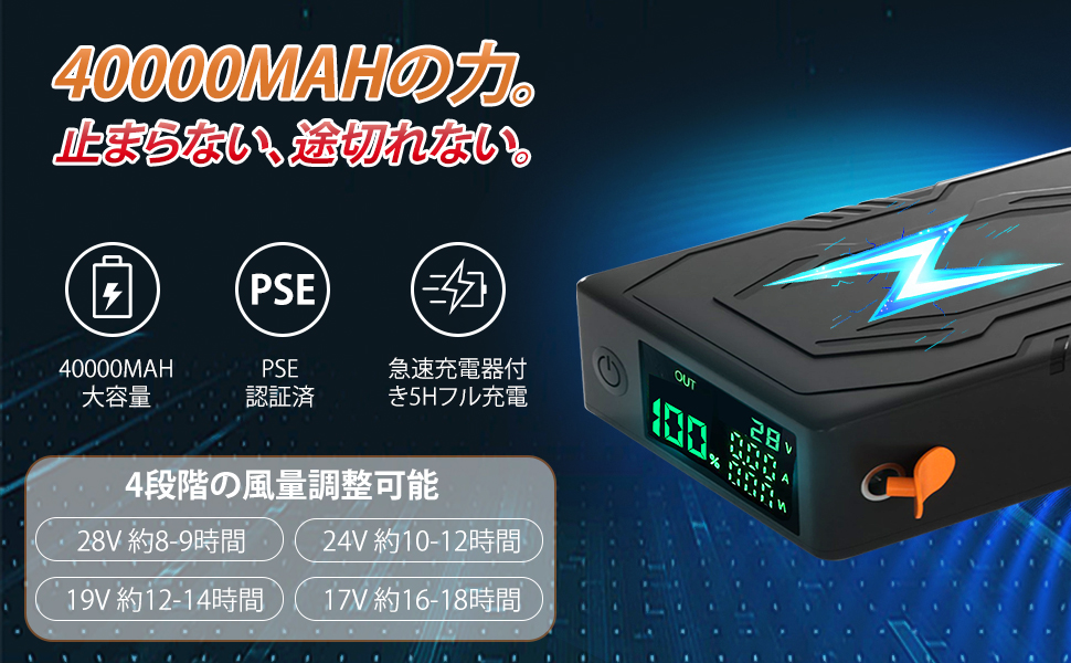 Amazon.co.jp: 空調作業服 ファンバッテリーセット【2025最新