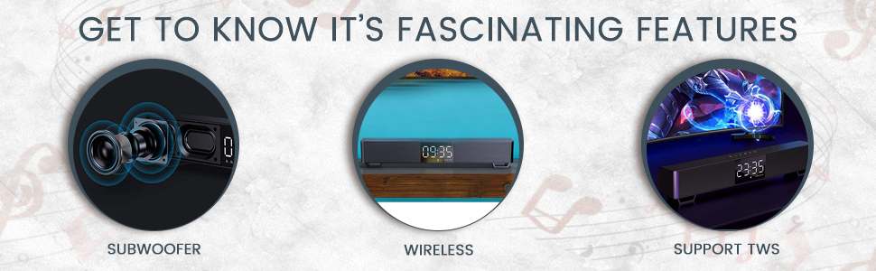 MIFA K3 Soundbar connecting to various devices