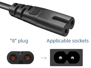 AC Power Cord Fit for Sony PlayStation PS5