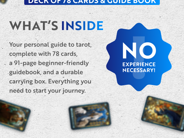 Stained Glass Tarot deck with a 91-page guidebook and durable box for beginners and experienced