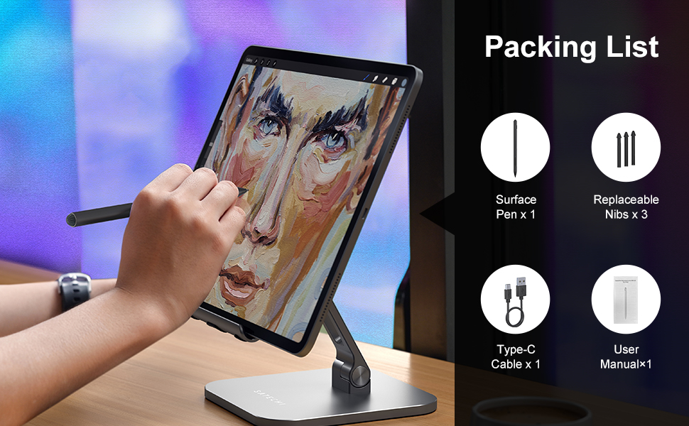 Stylus Pen for Microsoft Surface (75Day Battery Life+4096
