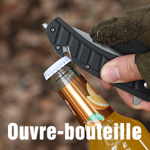 Swiss+Tech Couteau De Poche Multifonction Avec Lame Tanto, Clip, Brise-verre, Coupe-corde, Couteau Pliant Parfait Pour Chasse, Survie En Camping, Randonnée, Urgence Et Usage Domestique 18 1