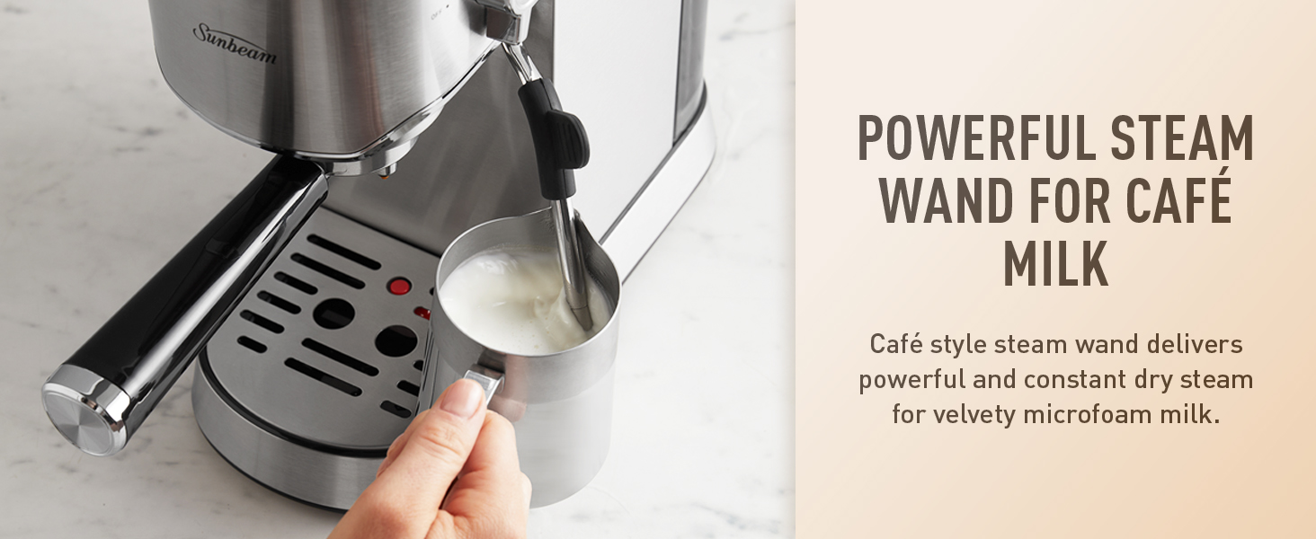 Sunbeam Compact Barista Espresso Machine Small Manual Coffee Machine