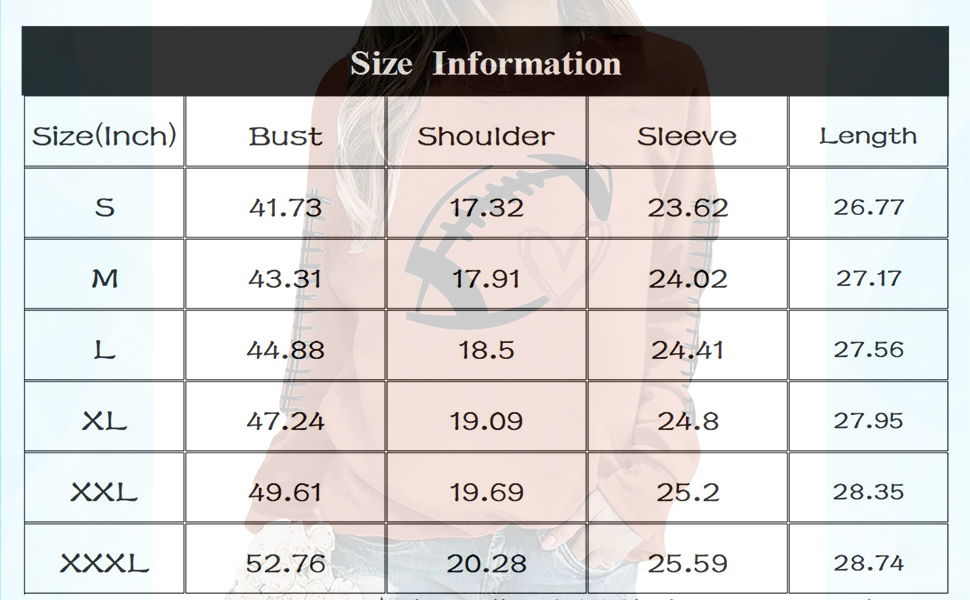 GOFULY Womens Football Sweatshirts Trendy Crewneck Pullover Oversized Fall Shirts