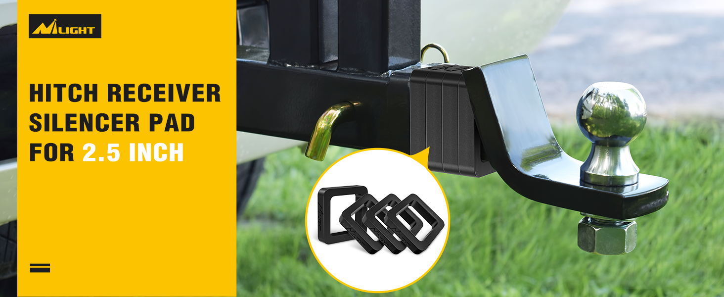 2.5Inch Hitch Receiver Silencer Pad