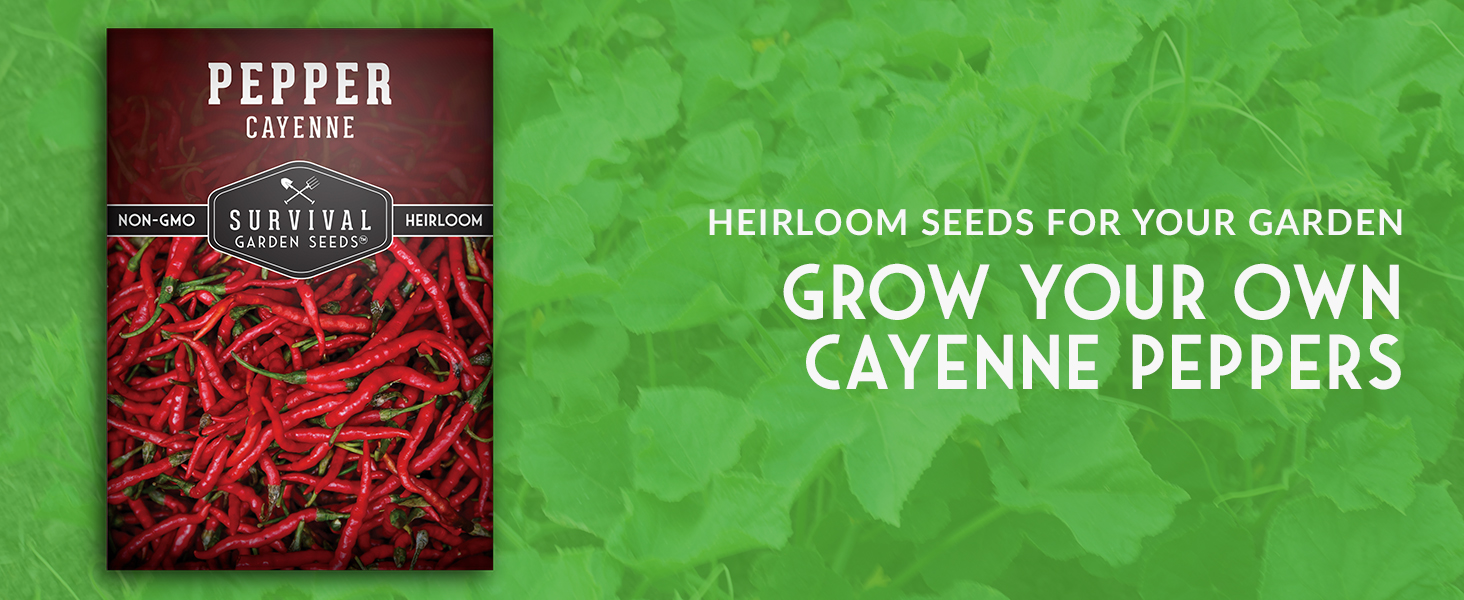 Survival Garden Seeds Cayenne Pepper